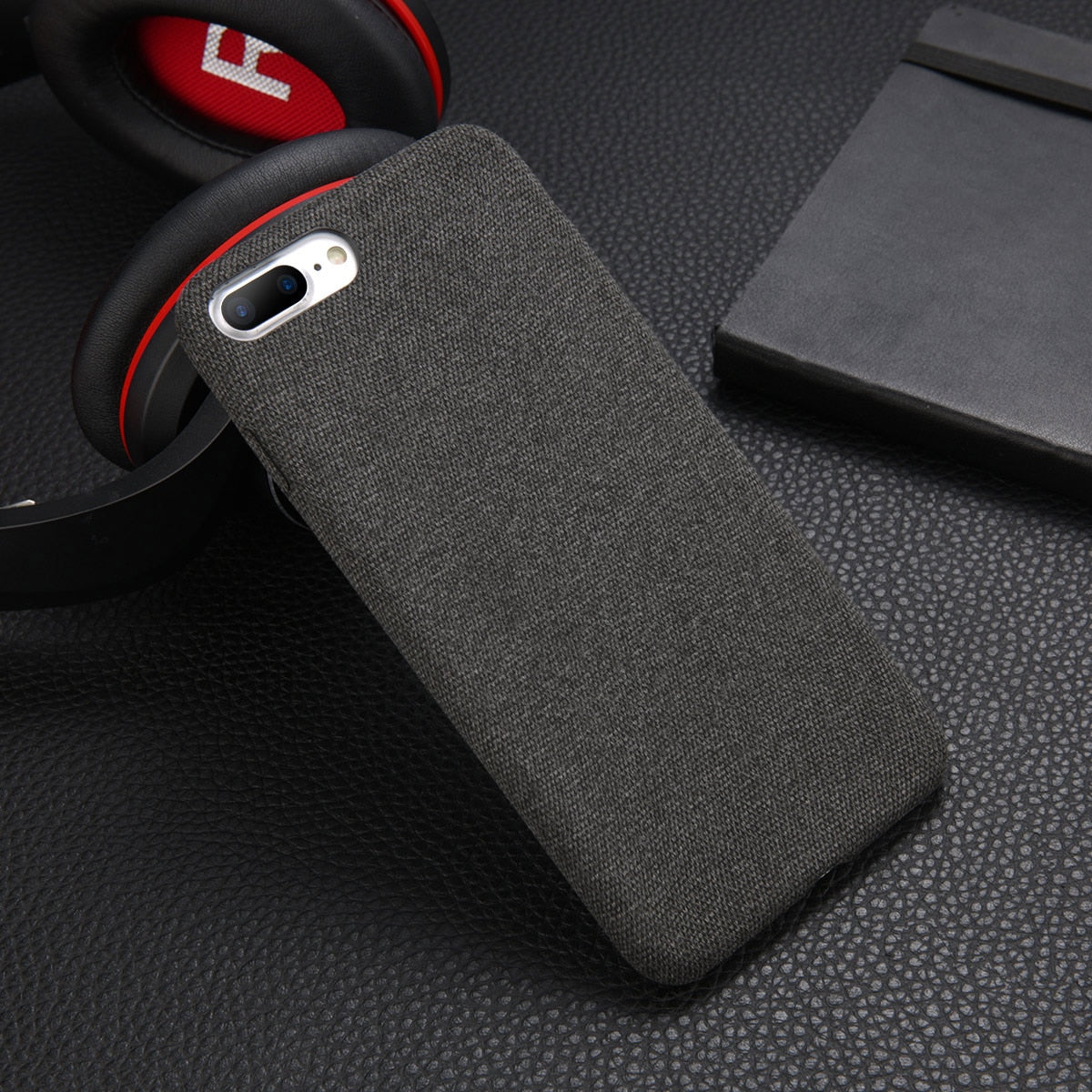 Ottwn Warm Plush Cases For iPhone 11 Pro Max XS Max XR X 6 6s 7 8 Plus Cotton Linen Canvas Fabric Soft TPU Silicone Cover Fundas