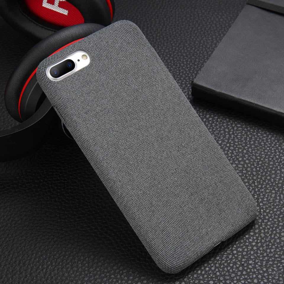 Ottwn Warm Plush Cases For iPhone 11 Pro Max XS Max XR X 6 6s 7 8 Plus Cotton Linen Canvas Fabric Soft TPU Silicone Cover Fundas