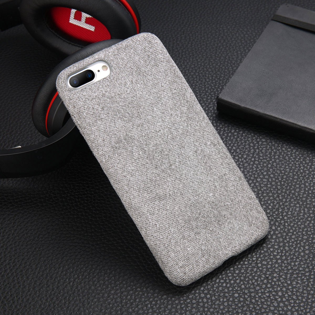 Ottwn Warm Plush Cases For iPhone 11 Pro Max XS Max XR X 6 6s 7 8 Plus Cotton Linen Canvas Fabric Soft TPU Silicone Cover Fundas