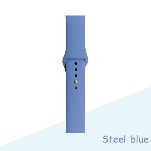 Silicone Strap For Apple Watch Bracelet 44mm 40mm 38mm 42 Mm Watchband For Apple Watch