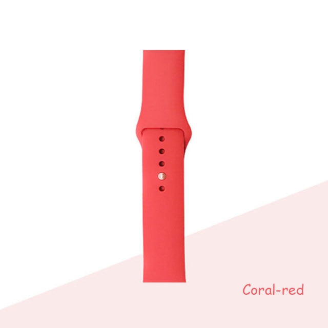 Silicone Strap For Apple Watch Bracelet 44mm 40mm 38mm 42 Mm Watchband For Apple Watch