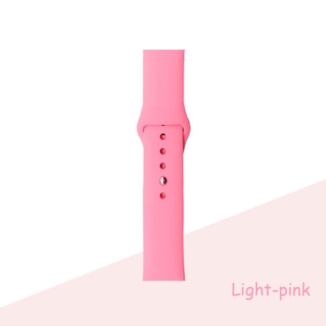 Silicone Strap For Apple Watch Bracelet 44mm 40mm 38mm 42 Mm Watchband For Apple Watch