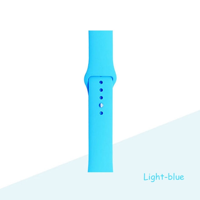 Silicone Strap For Apple Watch Bracelet 44mm 40mm 38mm 42 Mm Watchband For Apple Watch