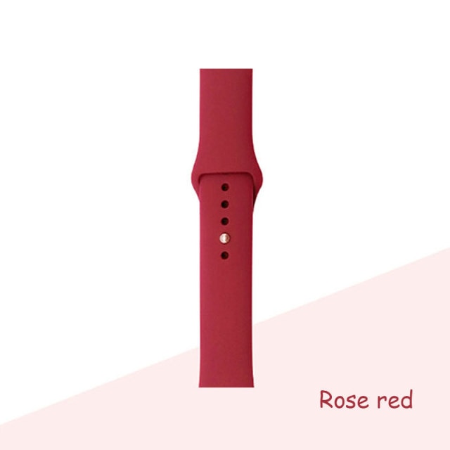 Silicone Strap For Apple Watch Bracelet 44mm 40mm 38mm 42 Mm Watchband For Apple Watch