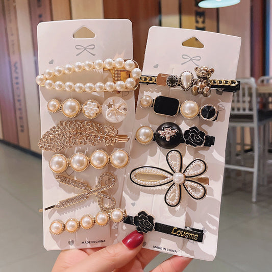 Pearls Hair Clips