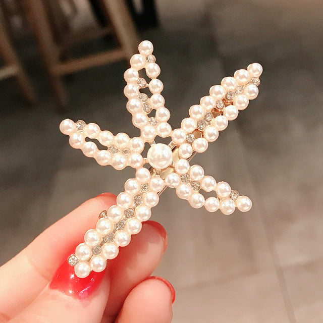 Pearls Hair Clips