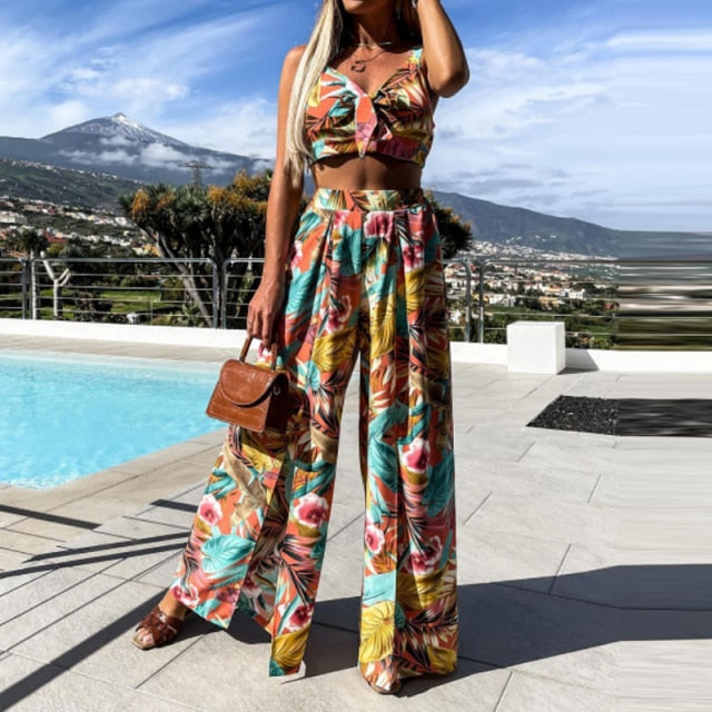 Summer Women Print 2 Piece