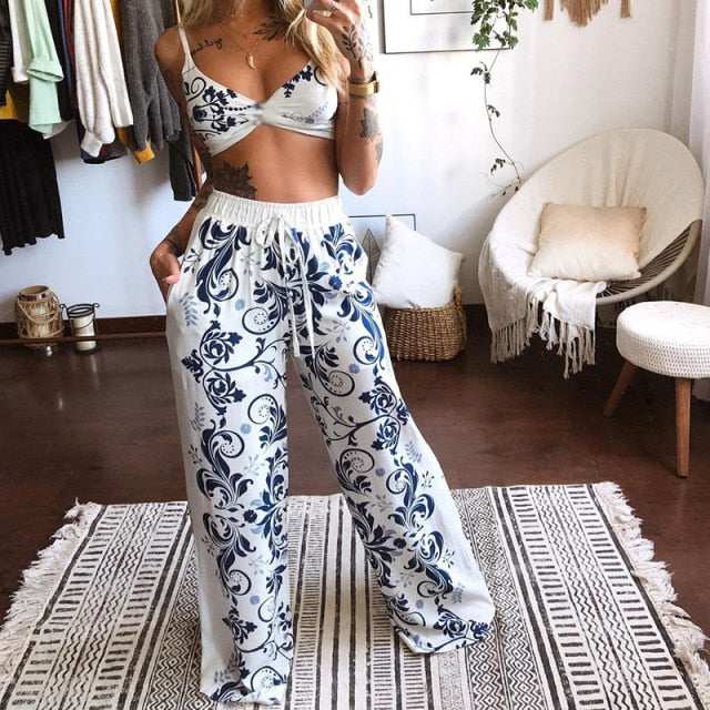 Summer Women Print 2 Piece